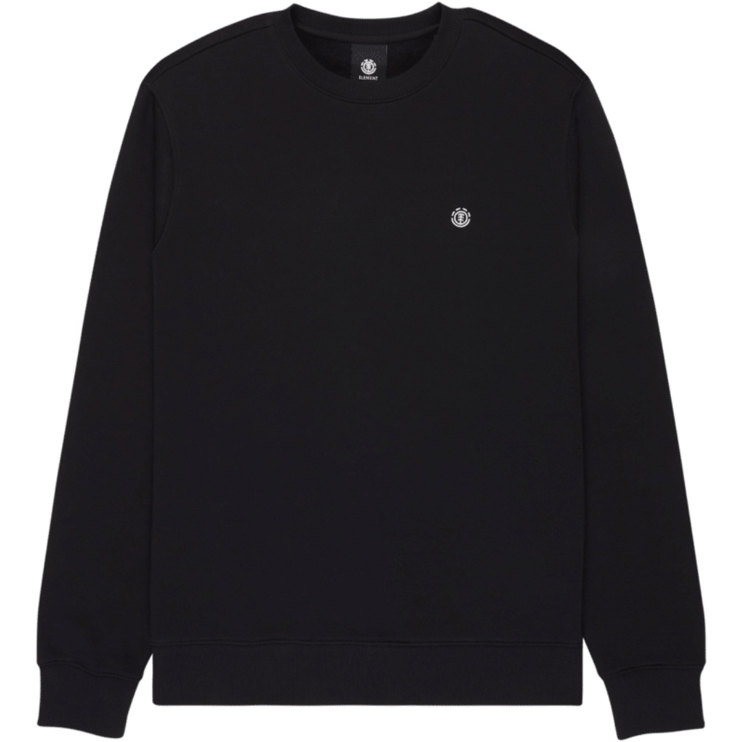 2026 Element Mens Icon Embroidery Crew Sweatshirt ELYFT00197 - Flint Black